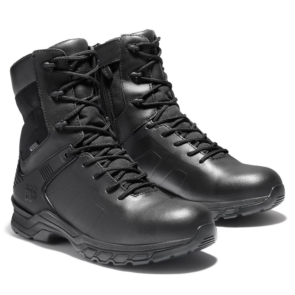 Bocanci De Muncă Timberland Barbati Negrii - Pro® Hypercharge 8\" Soft Toe - Romania - DPFZUE043